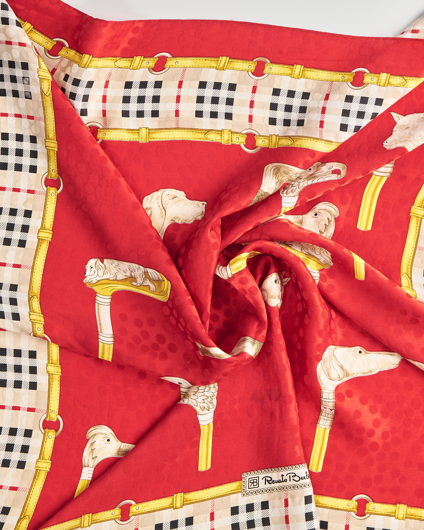 Винтажный платок с орнаментом Renato Balestra Renato Balestra — фото 2