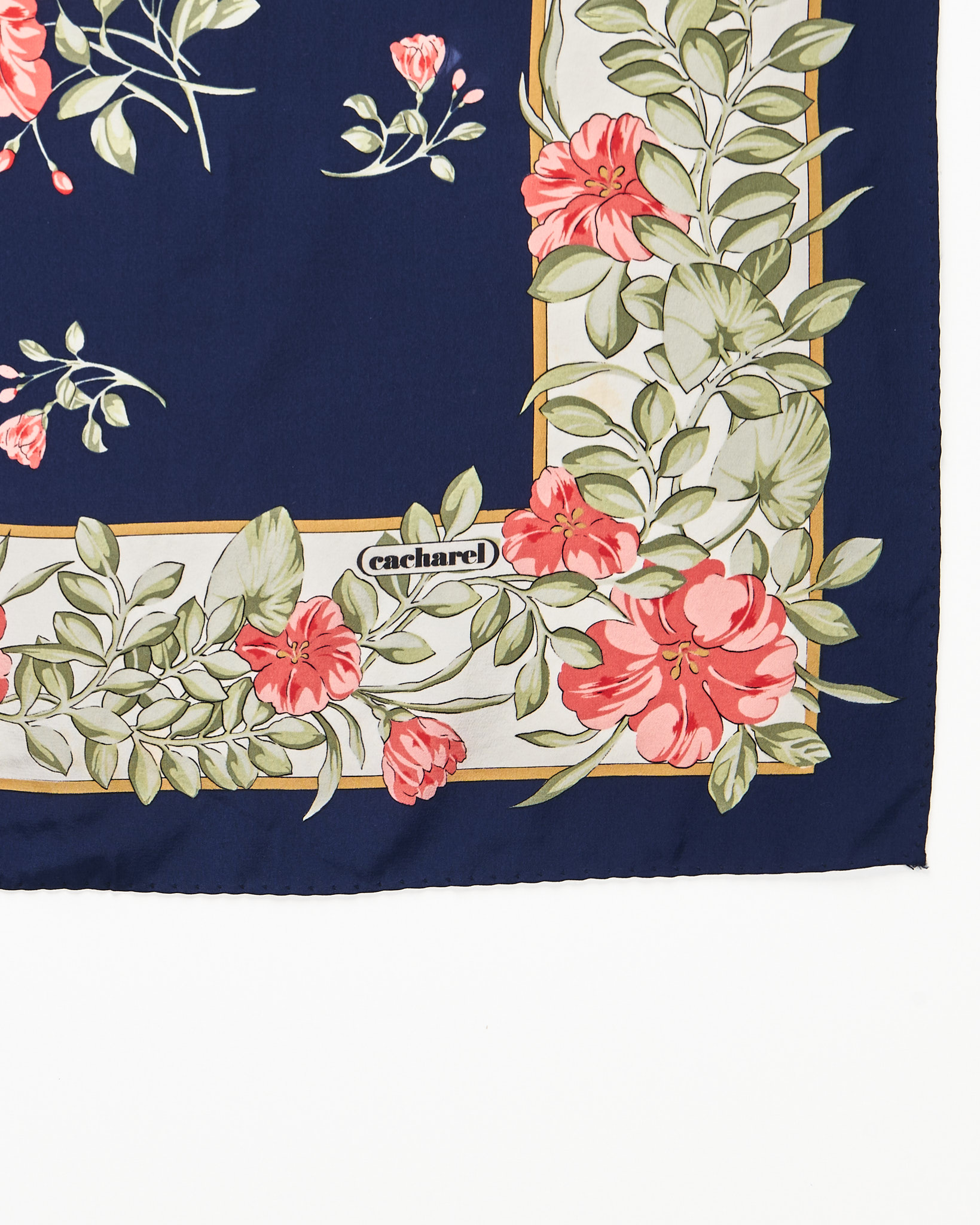 Синий платок с цветами Cacharel Cacharel — фото 3