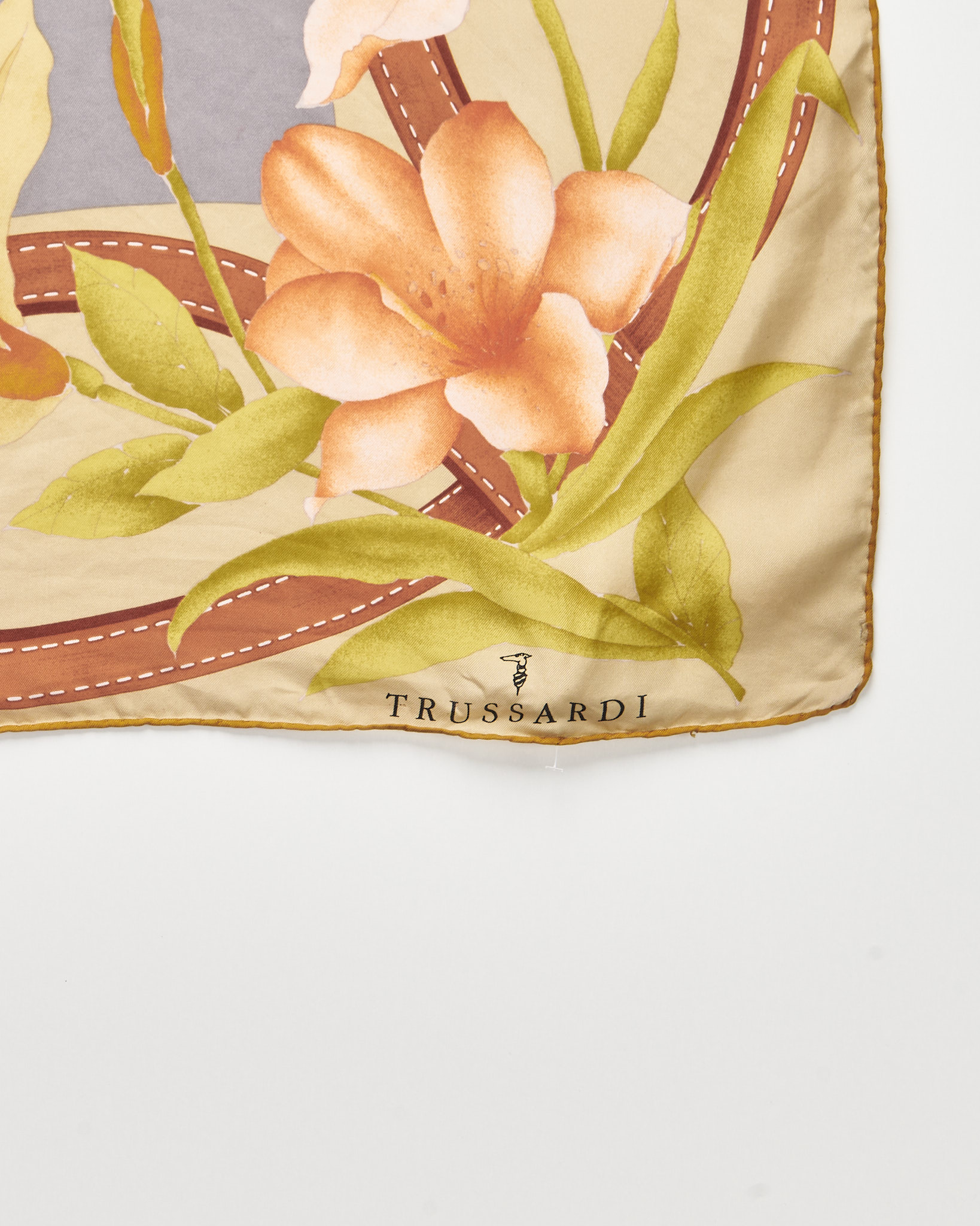 Платок с цветочным принтом Trussardi Trussardi — фото 3