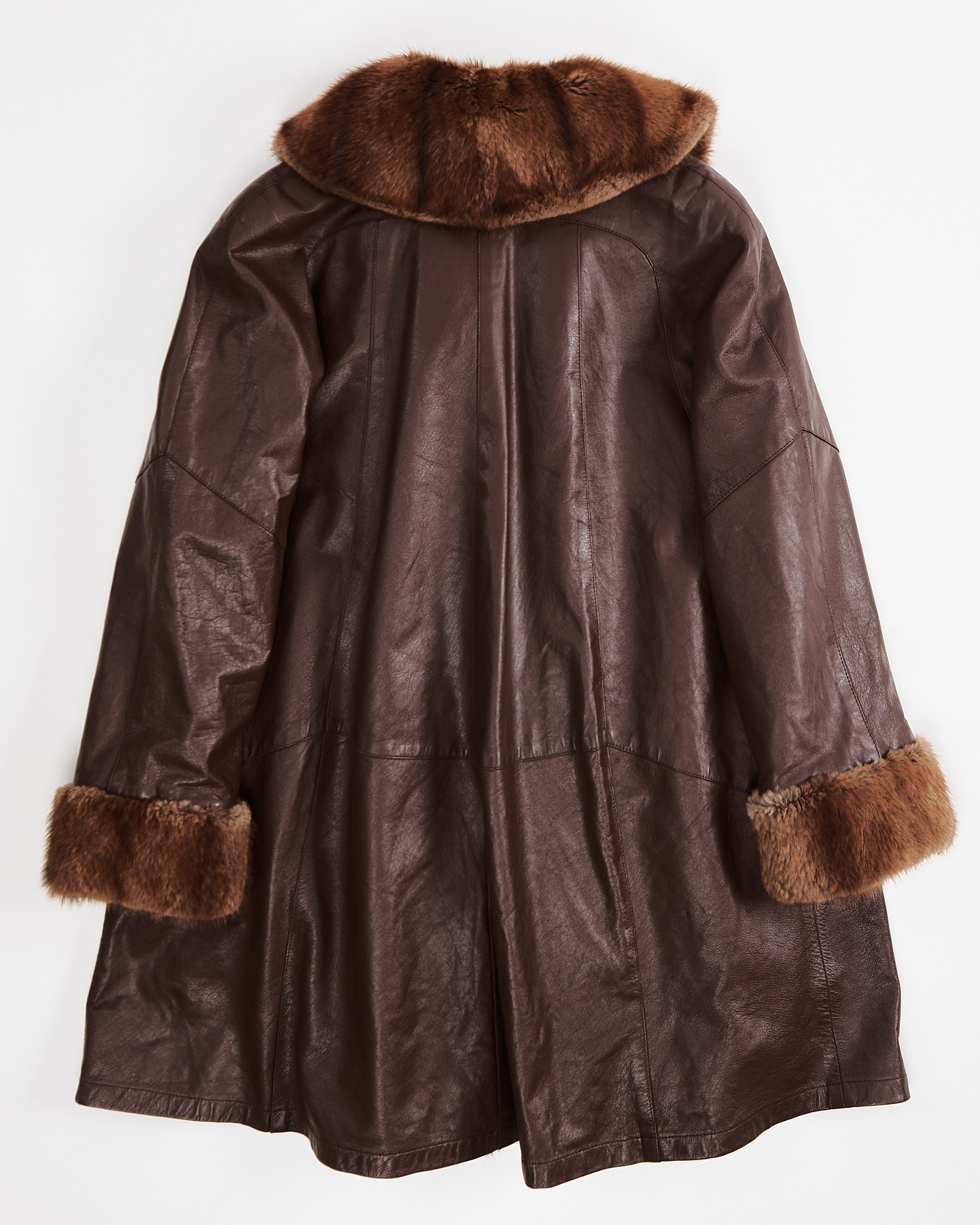 Итальянское двустороннее пальто с мехом — фото 2