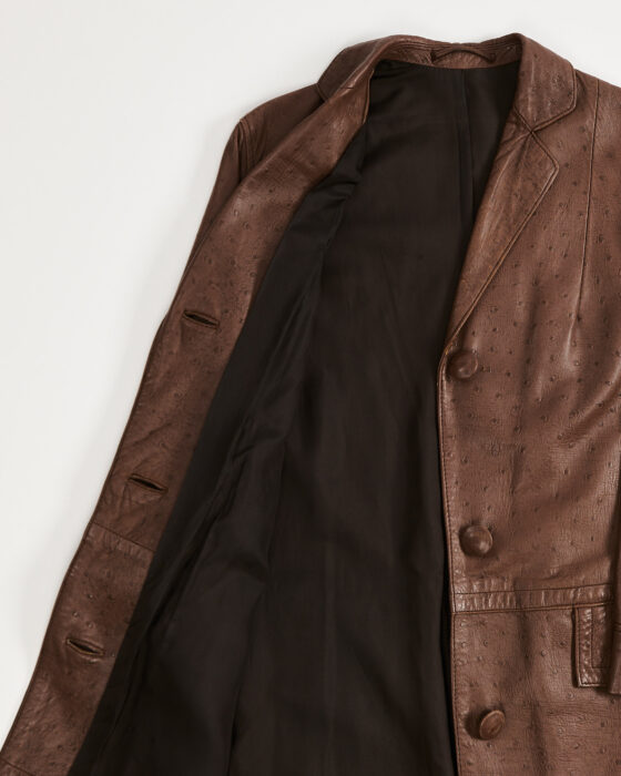 Тренч из натуральной кожи made in Italy — фото 4