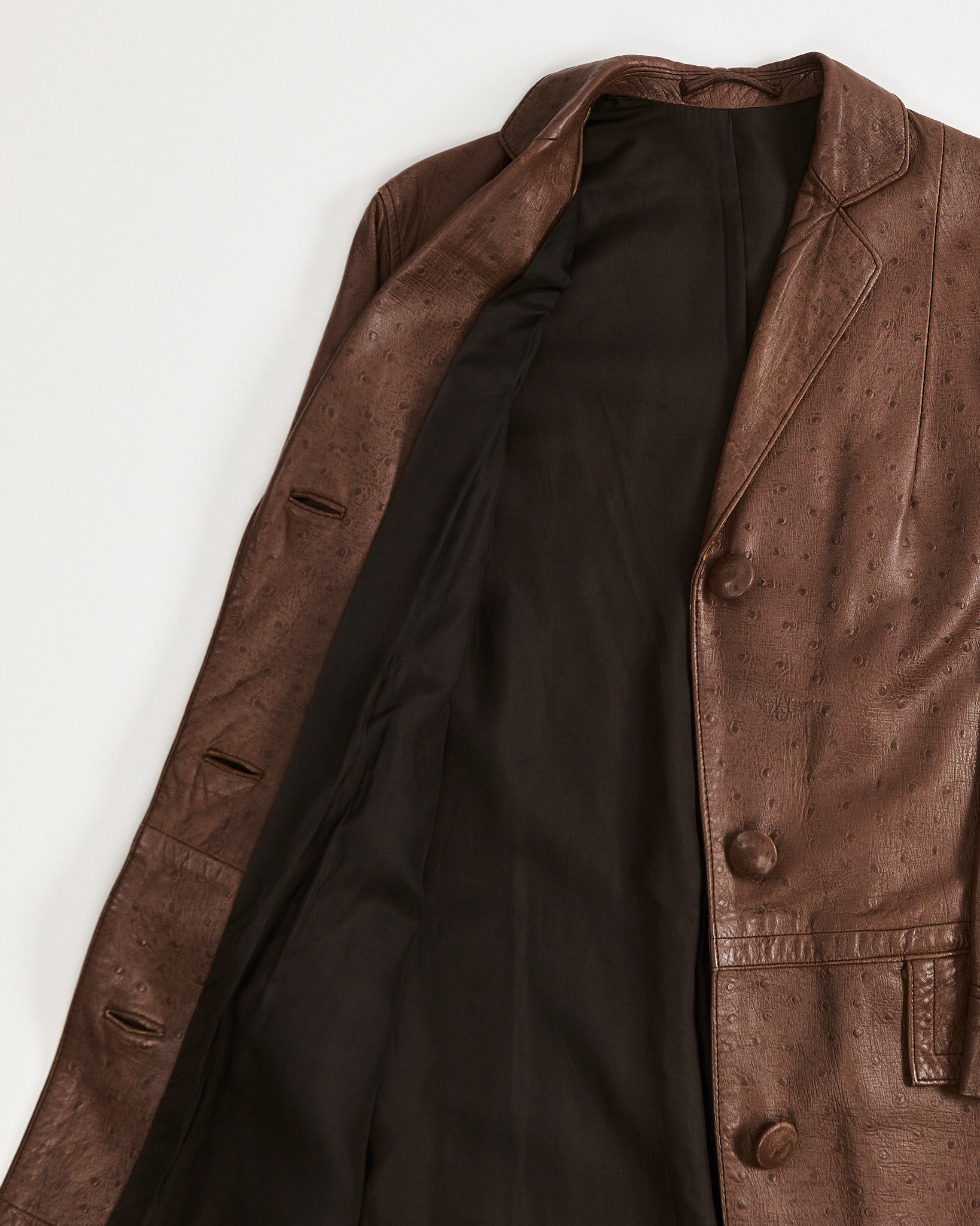 Тренч из натуральной кожи made in Italy — фото 4