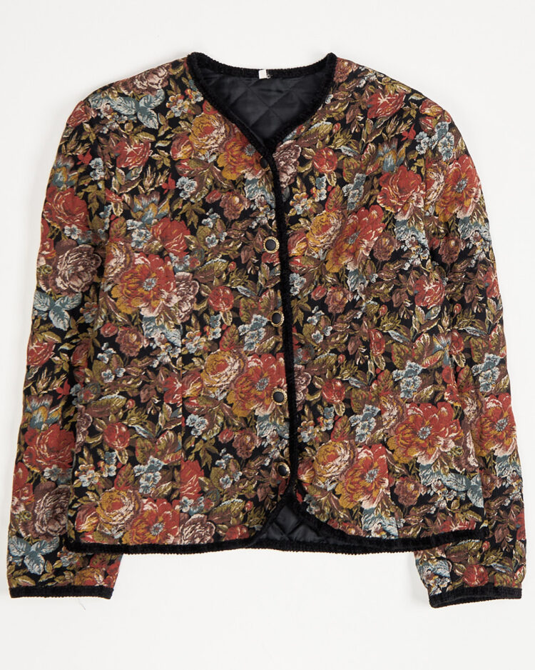 Стеганый жакет с жаккардовым рисунком