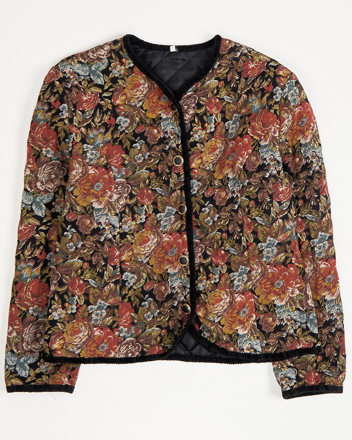 Стеганый жакет с жаккардовым рисунком