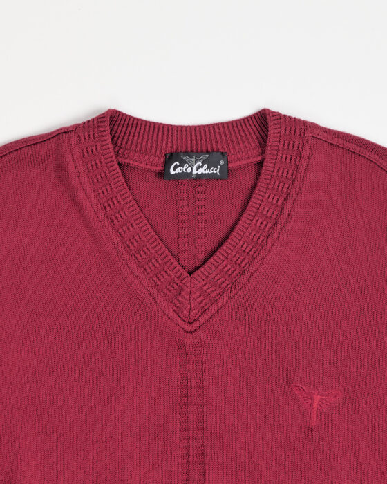 Бордовый джемпер Carlo Colucci Carlo Colucci — фото 3