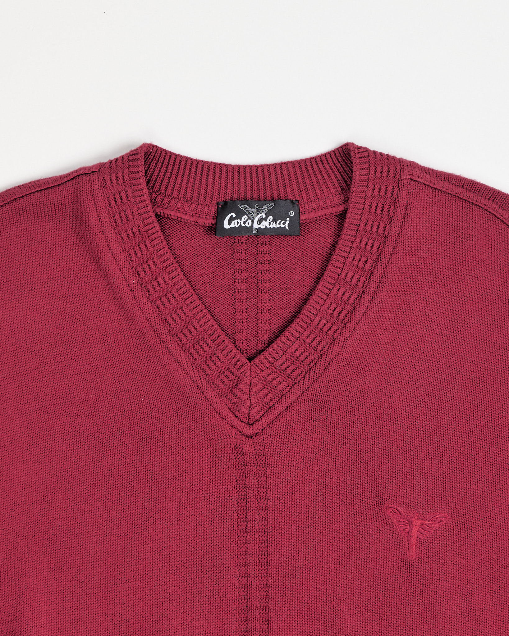 Бордовый джемпер Carlo Colucci Carlo Colucci — фото 3