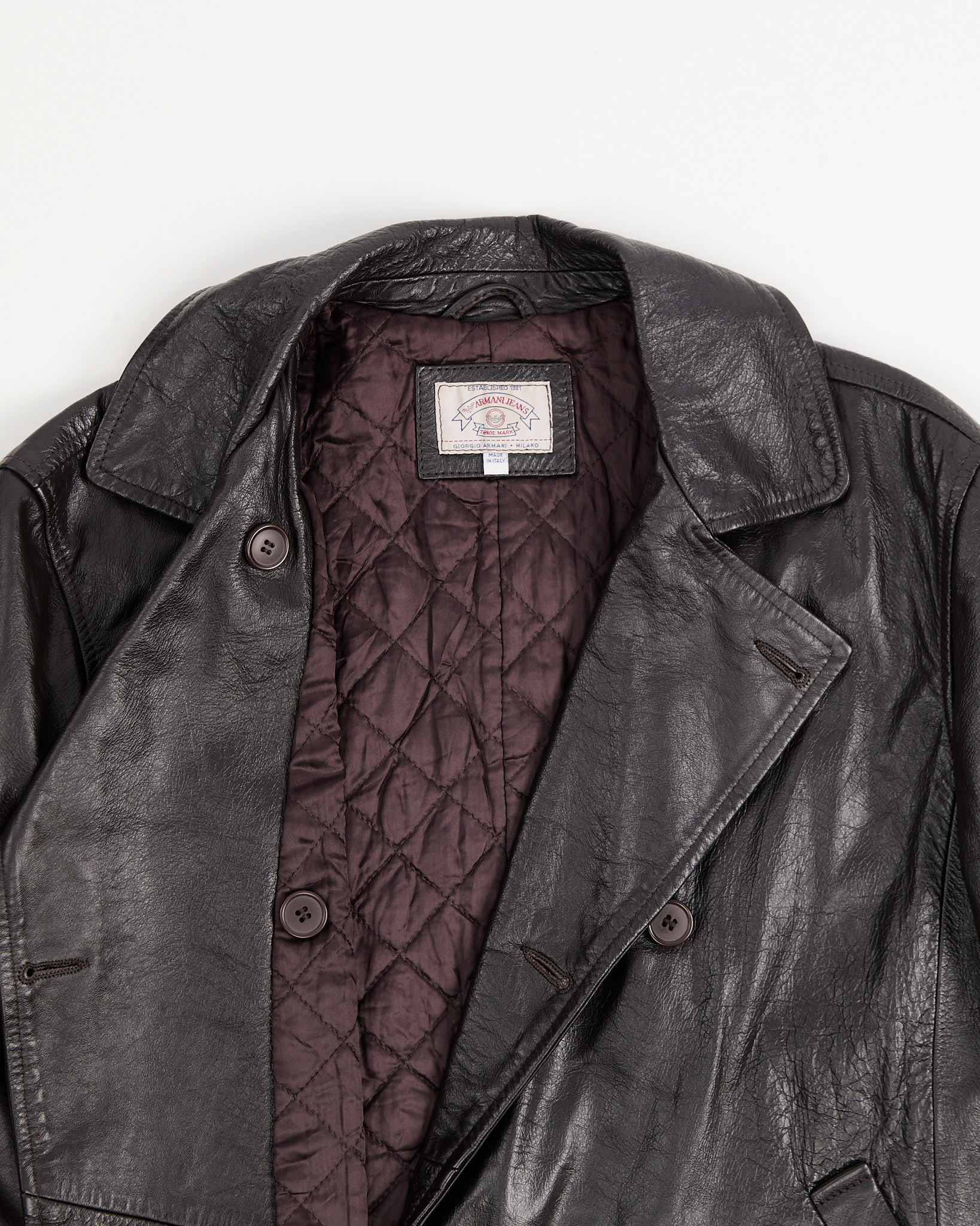 Кожаная куртка Armani Jeans Armani Jeans — фото 3