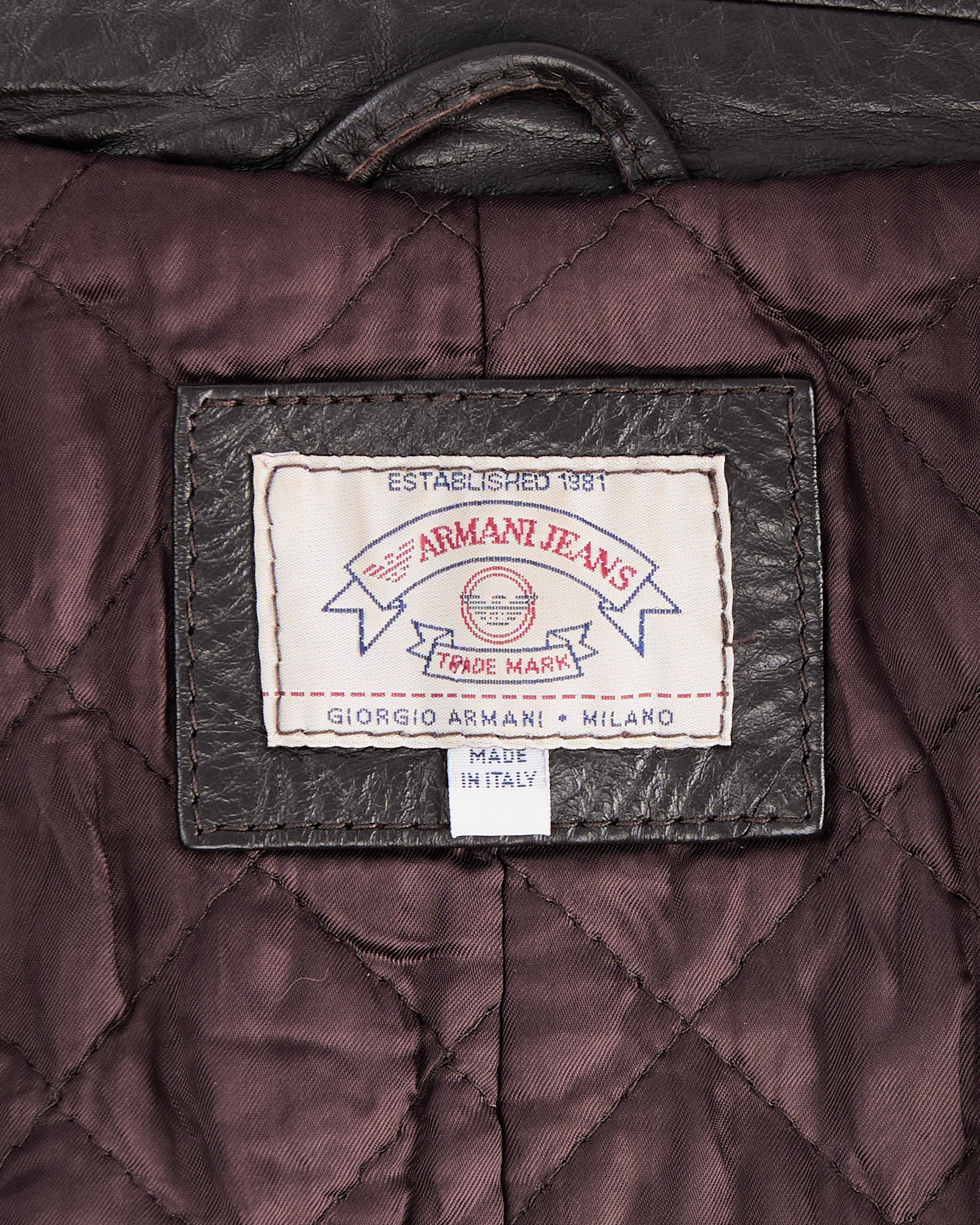 Кожаная куртка Armani Jeans Armani Jeans — фото 4