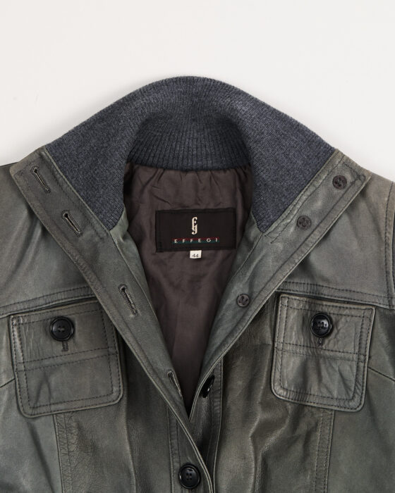 Кожаная куртка-бомбер Effegi Effegi — фото 4