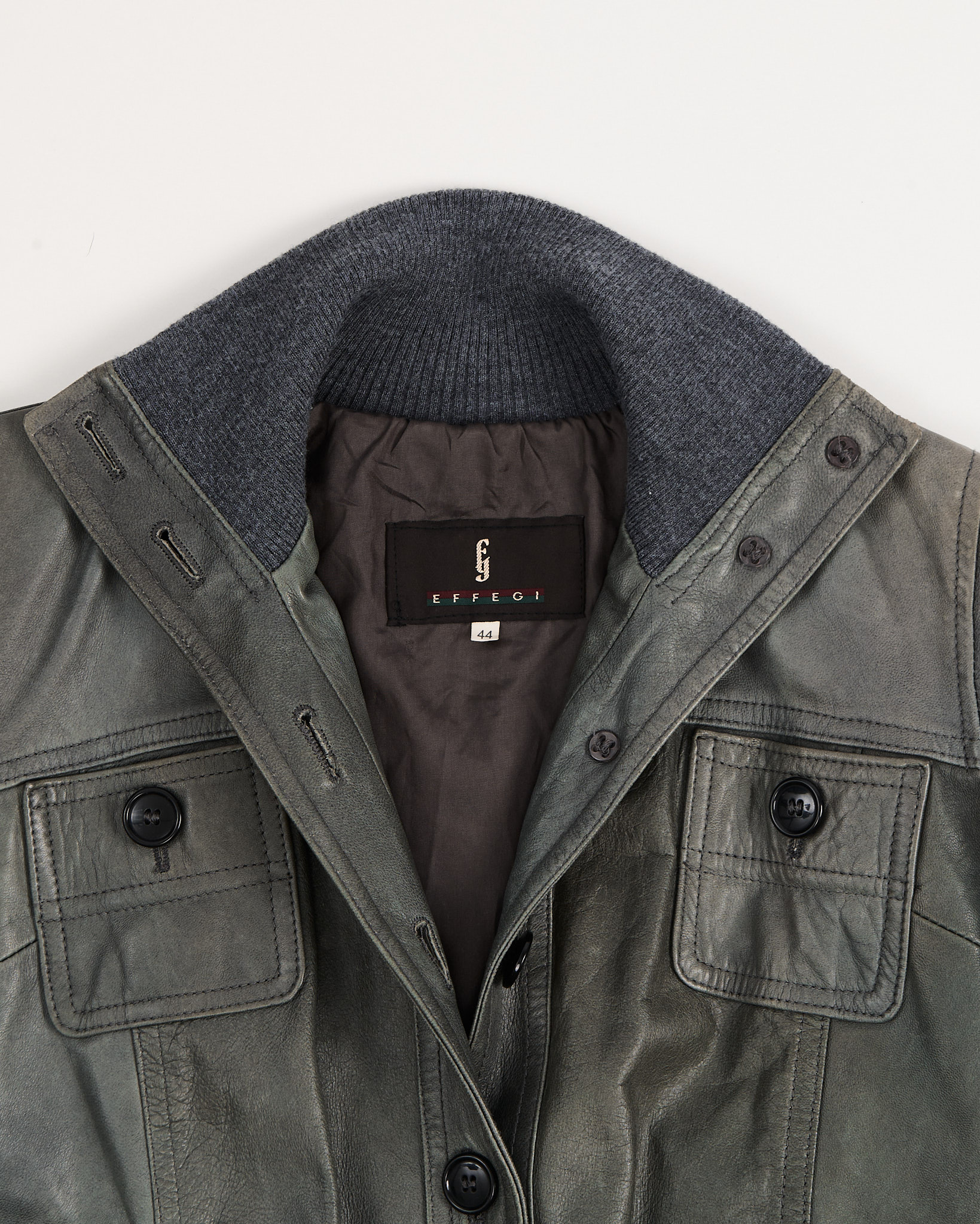 Кожаная куртка-бомбер Effegi Effegi — фото 4