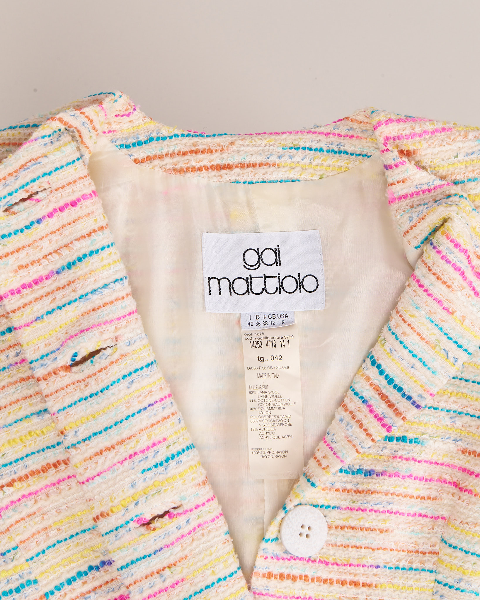 Твидовый жакет Gai Mattiolo Gai Mattiolo — фото 4