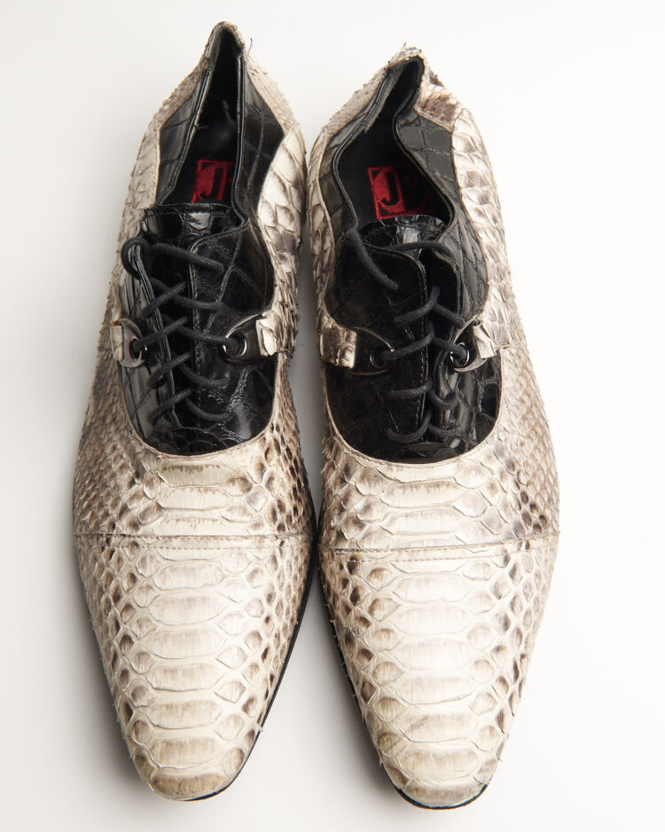 Туфли из кожи питона Ghost