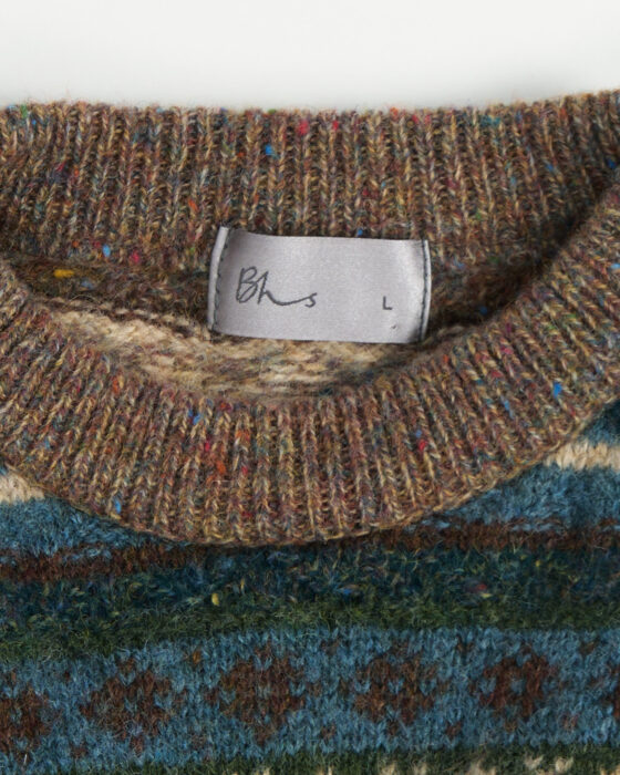 Шерстяной свитер с орнаментом — фото 8