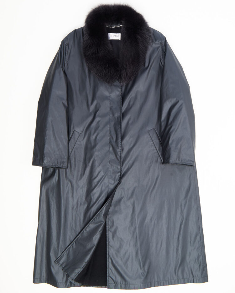 Пальто Delmod с воротником из натурального меха