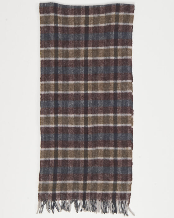 Винтажный шарф в клетку 
