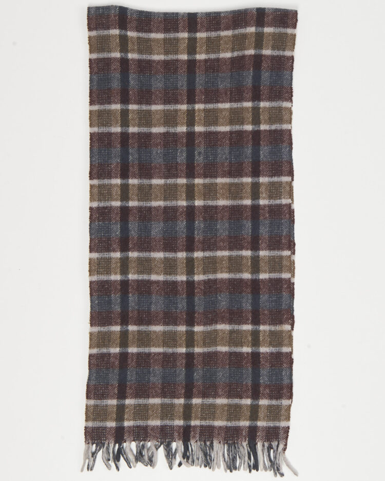 Винтажный шарф в клетку 