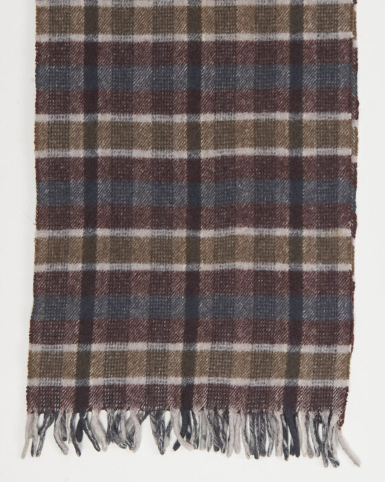 Винтажный шарф в клетку  — фото 2