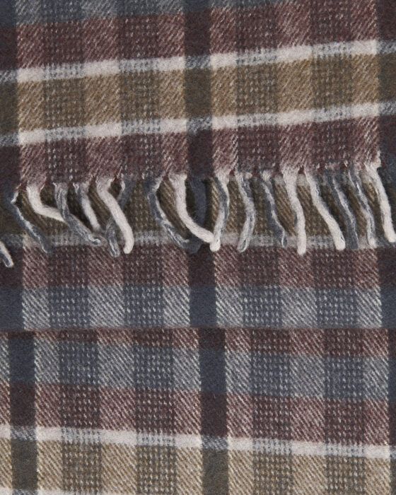 Винтажный шарф в клетку  — фото 4