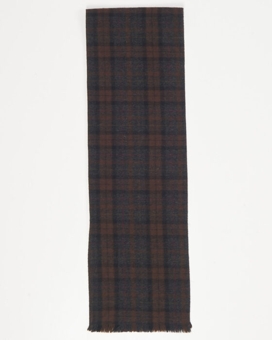 Шарф в клетку из шерсти
