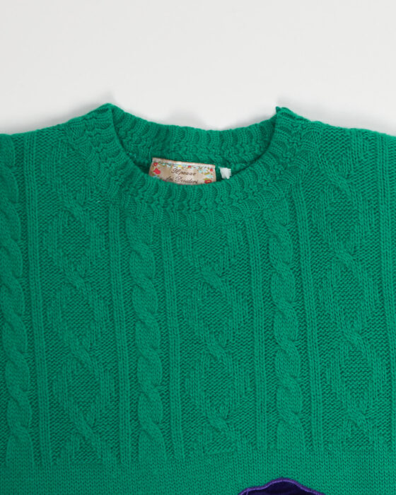 Винтажный свитер с аппликацией — фото 3