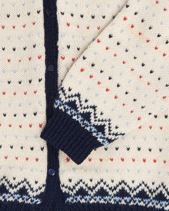 Винтажный кардиган с норвежским узором — фото 5