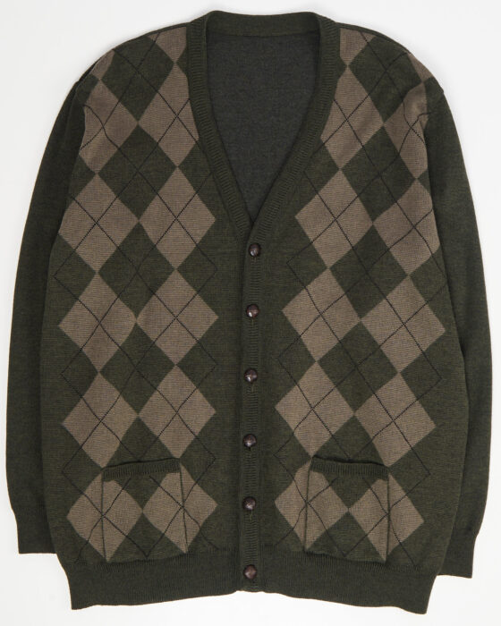 Кардиган с аргyle-рисунком