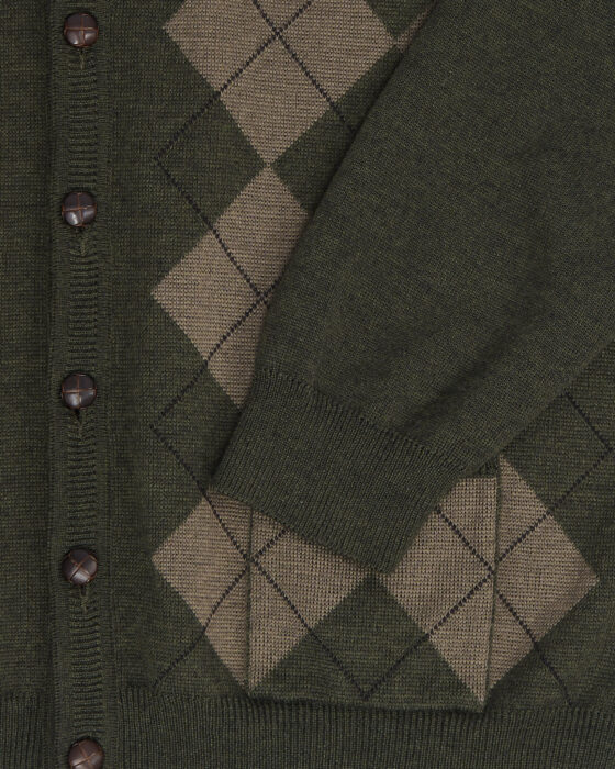 Кардиган с аргyle-рисунком — фото 4