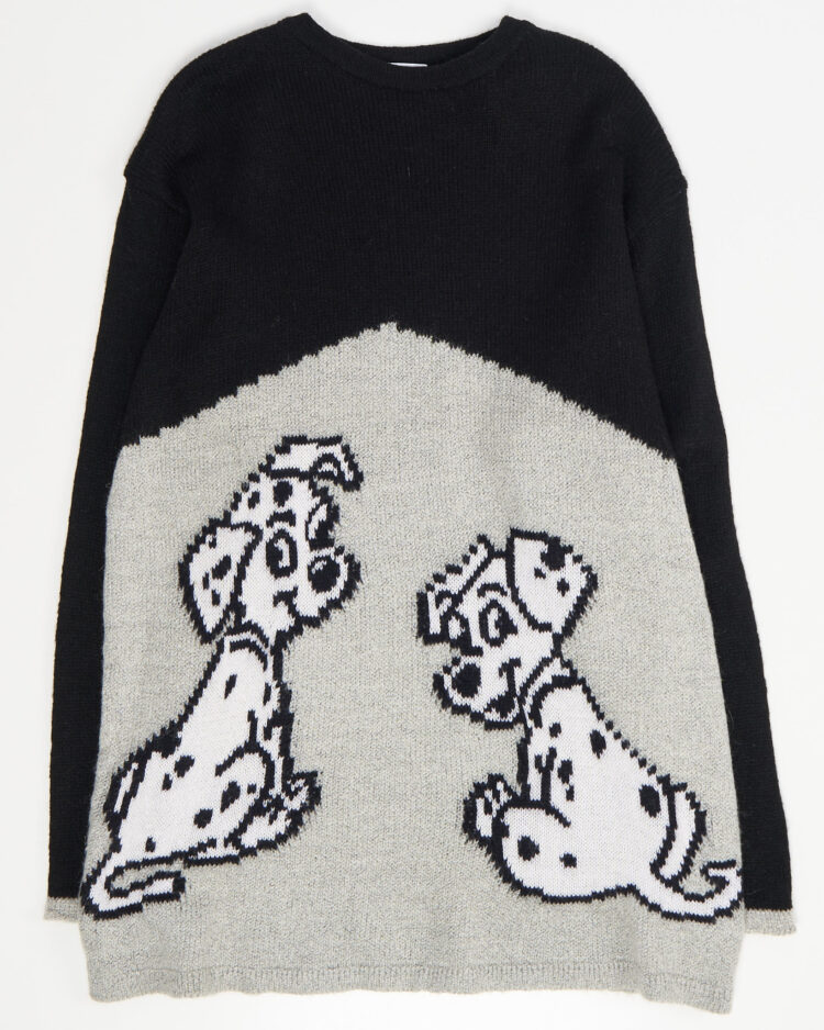 Винтажный свитер с принтом