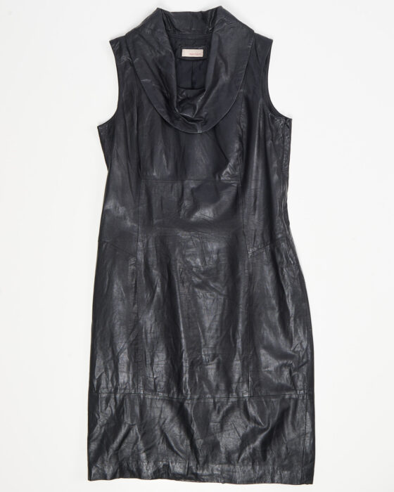 Черное кожаное платье Apriori Apriori