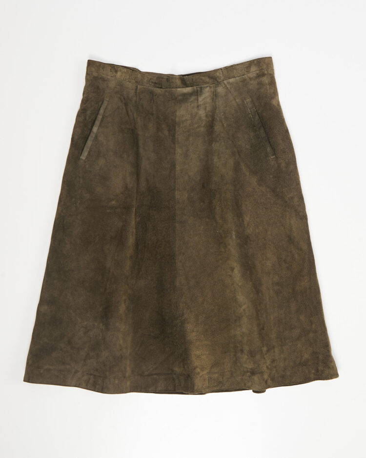 Юбка из натуральной замши