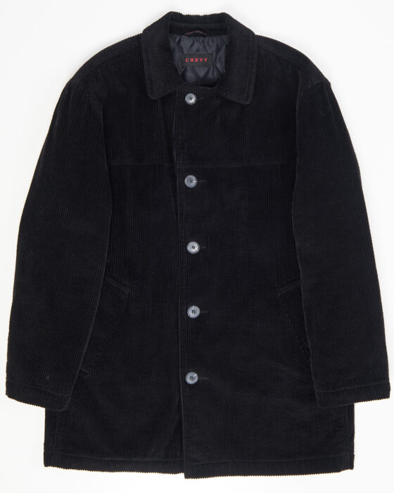 Черное вельветовое пальто Chevy Chevy