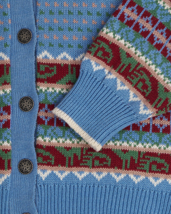 Винтажный кардиган с орнаментом — фото 5