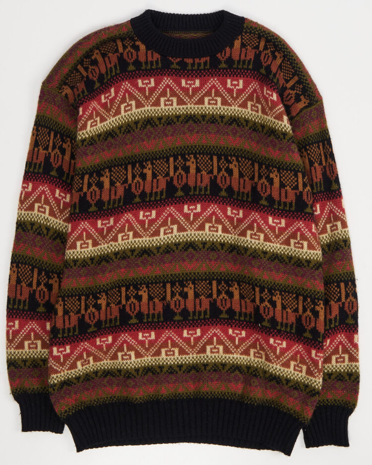 Винтажный свитер с орнаментом