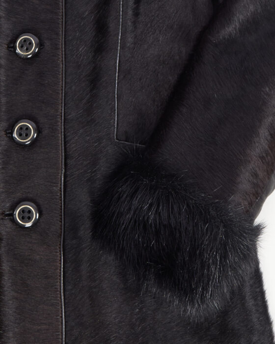 Пальто из меха пони — фото 4