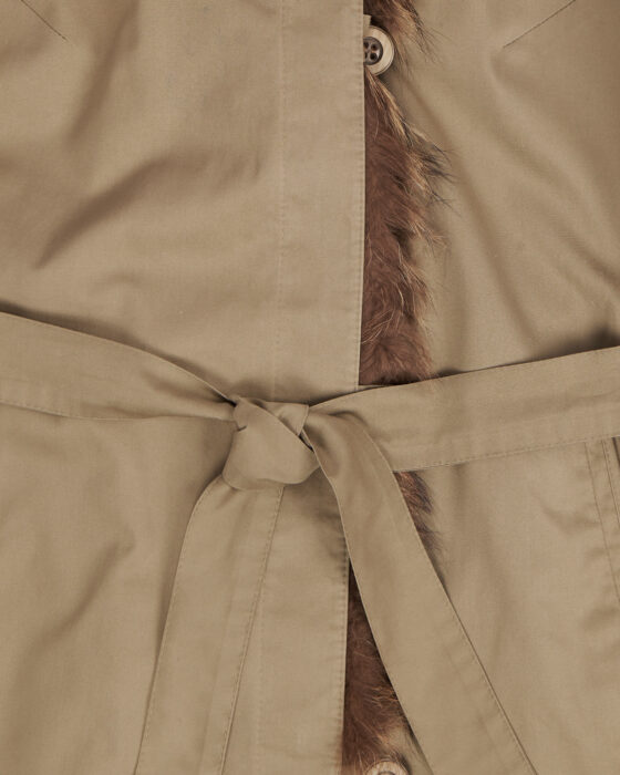 Утепленный плащ Erle ZF с натуральным мехом — фото 4