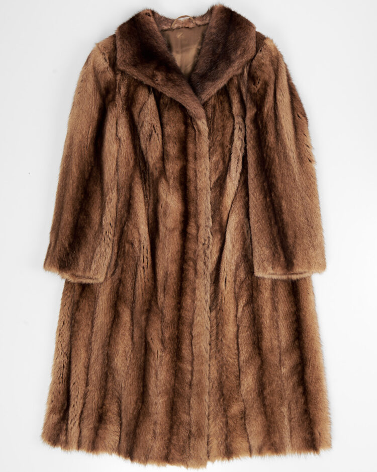 Винтажная шуба из норки