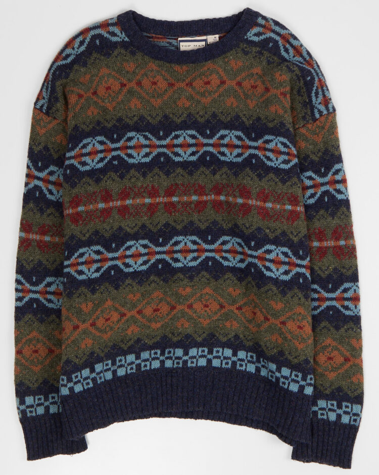 Винтажный свитер из шерсти Topman