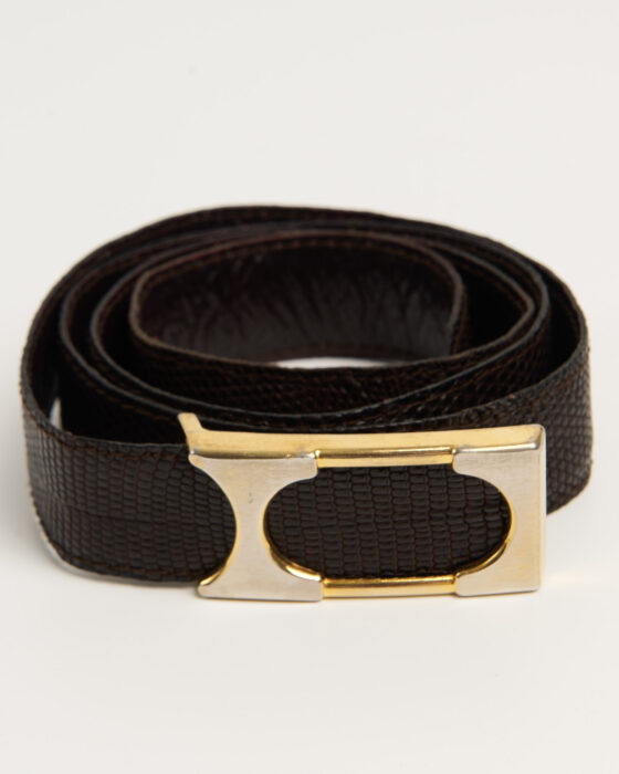 Винтажный ремень из натуральной кожи