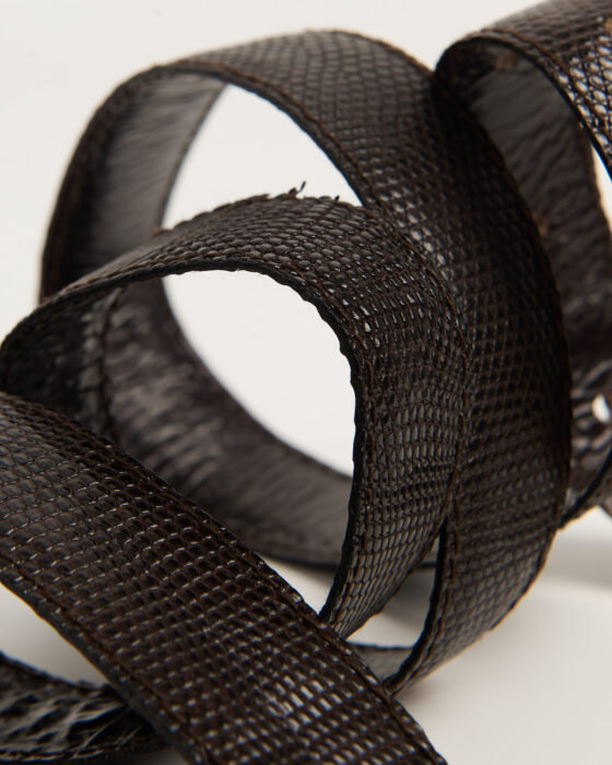 Винтажный ремень из натуральной кожи — фото 5