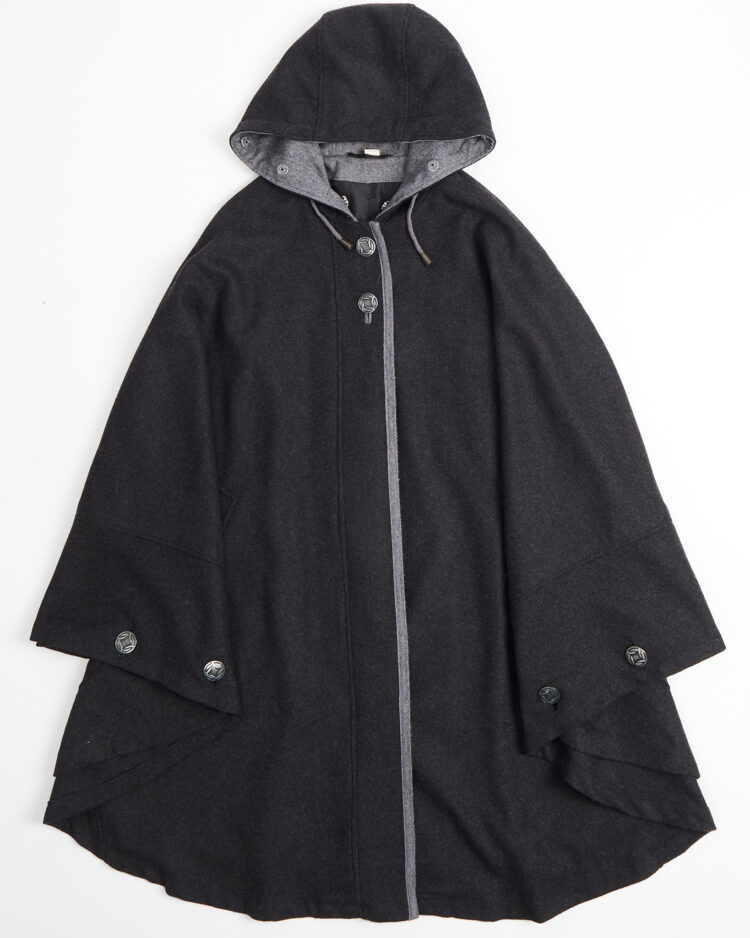 Винтажное пончо из шерсти