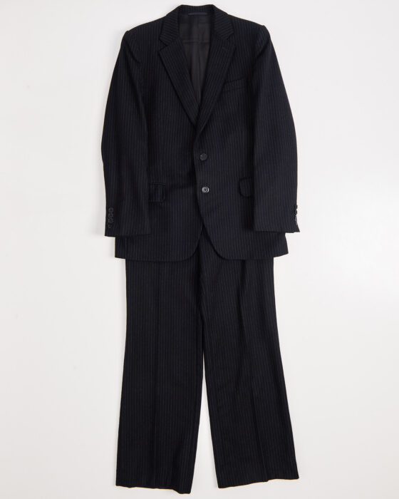 Костюм в полоску из шерсти