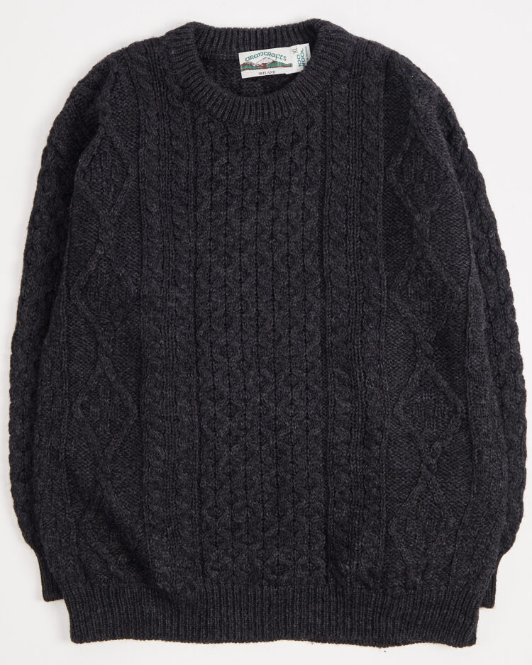 Винтажный аранский свитер