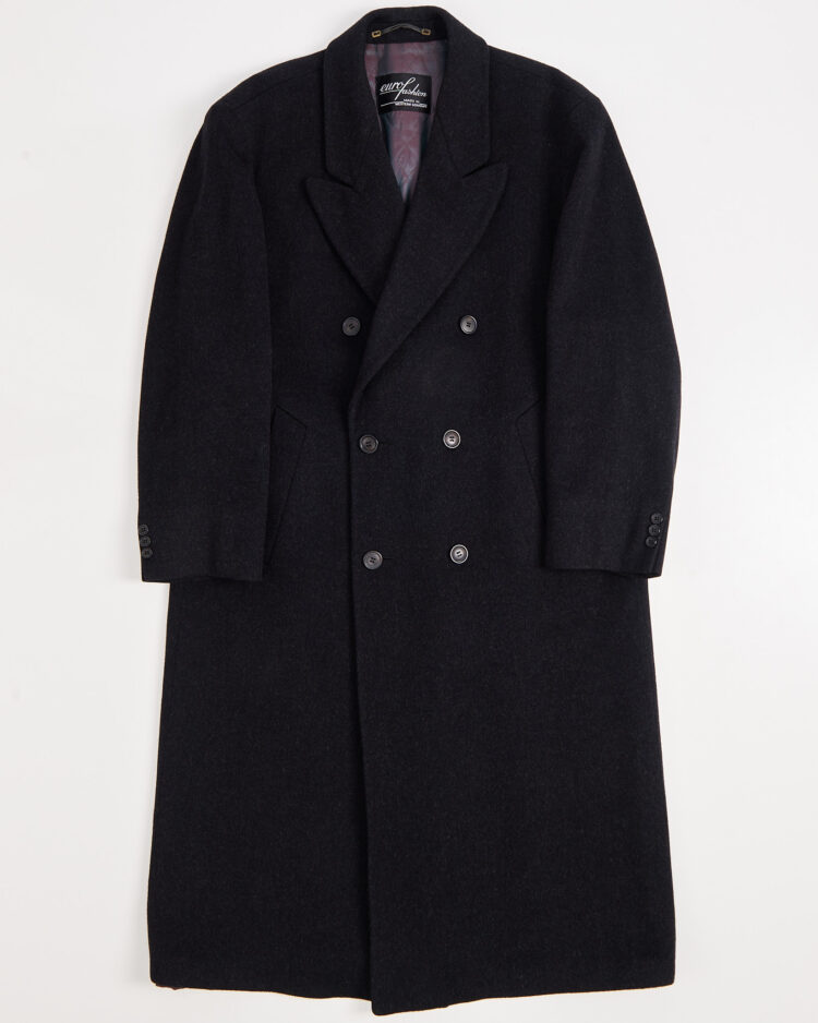 Винтажное двубортное пальто