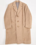 Двубортное пальто из шерсти