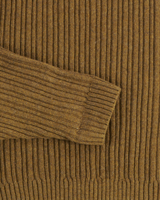 Шерстяной свитер горчичного цвета Barbour Barbour — фото 4