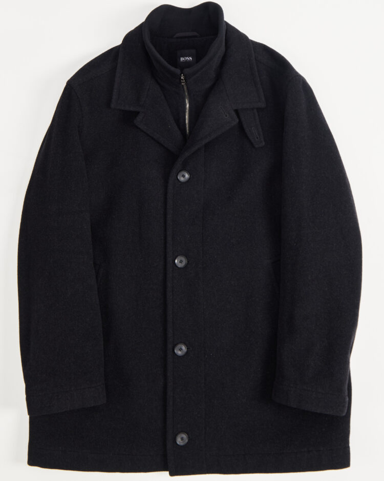 Двубортное пальто Hugo Boss