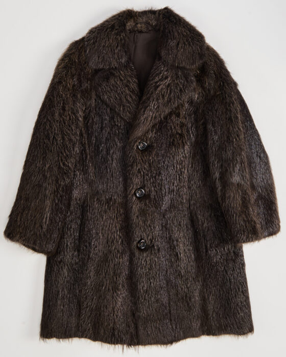 Шуба из меха ондатры