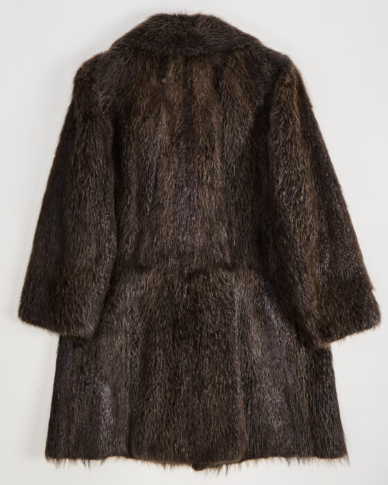 Шуба из меха ондатры — фото 4