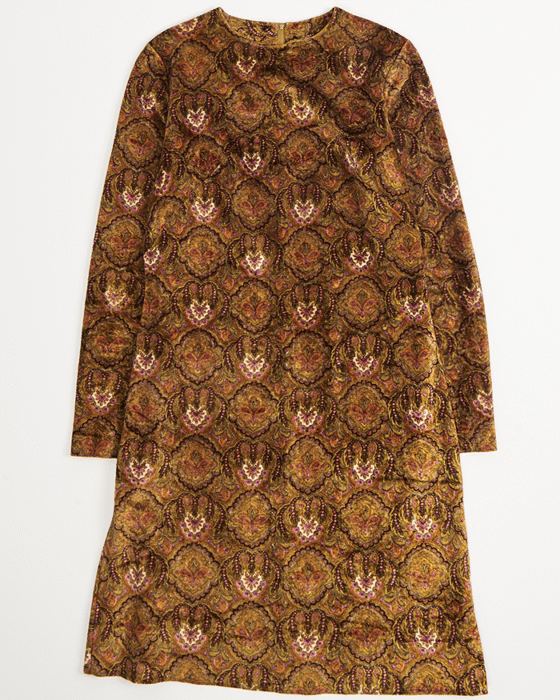 Винтажное бархатное платье