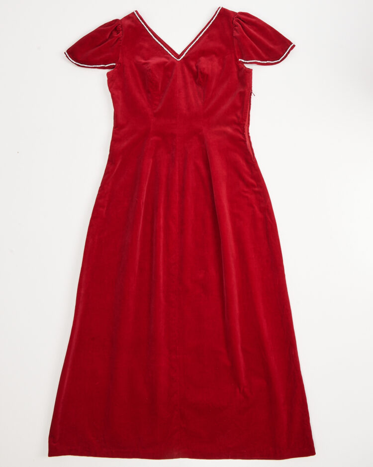 Винтажное бархатное платье
